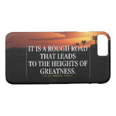 Motivatie woorden - Ruwe weg leidt naar grootheid Case-Mate iPhone Case (Achterkant (Horizontaal))