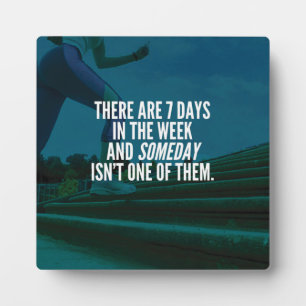 Motivatie woorden van de lopende oefening fotoplaat