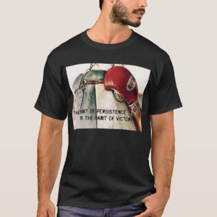 Motivatie woorden - volharding en overwinning t-shirt