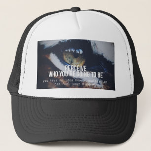 Motivatie woorden - waarnemen en visualiseren trucker pet