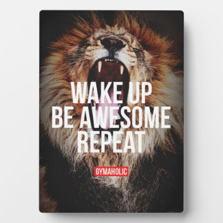 Motivatie woorden - wakker worden, Geweldige zijn, Fotoplaat