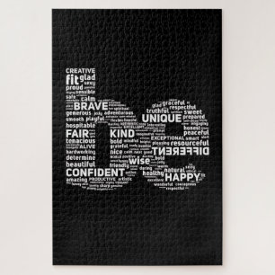 Motivatie Word Art Puzzel – Inspirerend Gift