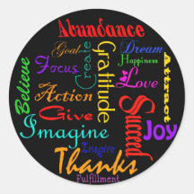 Motivatie Word Collage Stickers