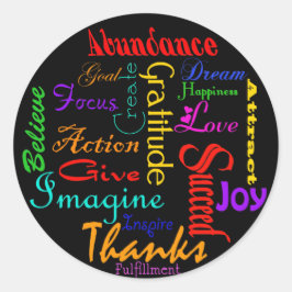 Motivatie Word Collage Stickers