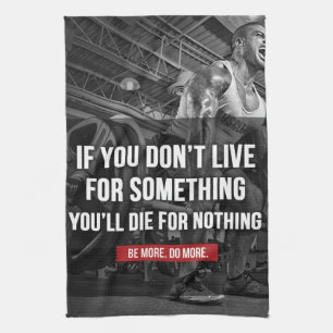Motivatie workout woorden theedoek