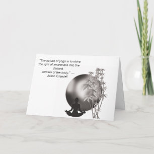 Motivatie Yoga-offerte Kaart