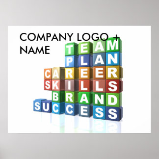 Motivatie zakelijke woordwoorden poster