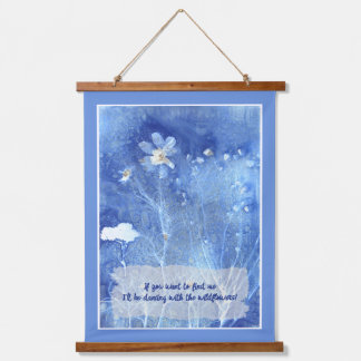 Motivatie zen quote Waterverf Floral Hangend Wandkleed