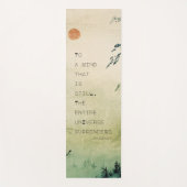 Motivatie Zen Quote Waterverf Landschap Yogamat (Voorkant)