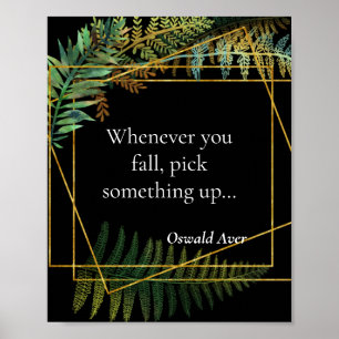 Motivatie zin voor klaslokaal of kantoor poster