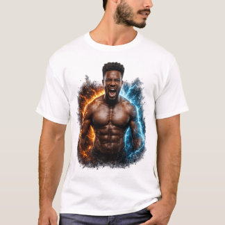 Motivatiebeker voor de gym & fitness krachtbeker t-shirt