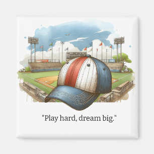 Motivatiemagneet voor honkballers magneet