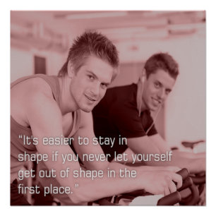 Motivatieposter om fit te blijven perfect poster