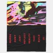 MOTIVATIES Fleece Deken (Voorkant)