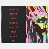 MOTIVATIES Fleece Deken (Voorkant (Horizontaal))