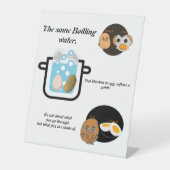 Motivatiestand Reclamebord Met Voetstuk (Voorkant)