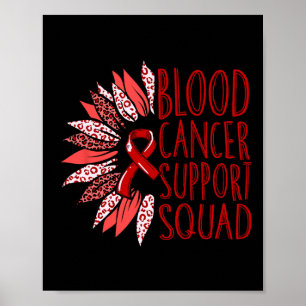 Motivatiezonnebloem Bloedkanker Bewustzijn Mannen Poster