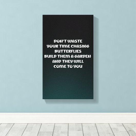 motivation  canvas afdruk (Insitu (Houten vloer))