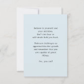 Motivation Carte de remerciements plat (Dos)