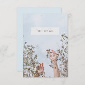 Motivation Carte de remerciements plat (Devant / Derrière)