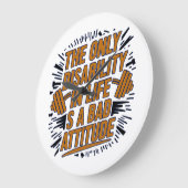 Motivation citations Mur Art Horloge (Angle)