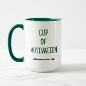 Motivation dans une Coupe avec Mug de café Flèche (Gauche)