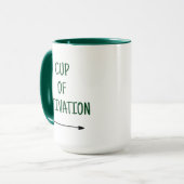 Motivation dans une Coupe avec Mug de café Flèche (Devant gauche)