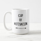 Motivation dans une Coupe avec Mug de café Flèche (Gauche)