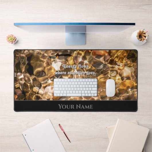 Motivation de l'eau épanouie citation positif état (Bureau 1)