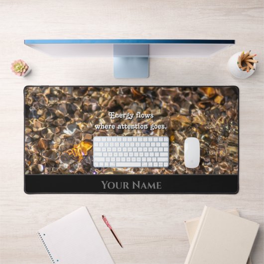 Motivation de l'eau épanouie citation positif état (Bureau 1)