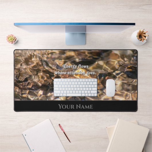 Motivation de l'eau épanouie citation positif état (Bureau 1)