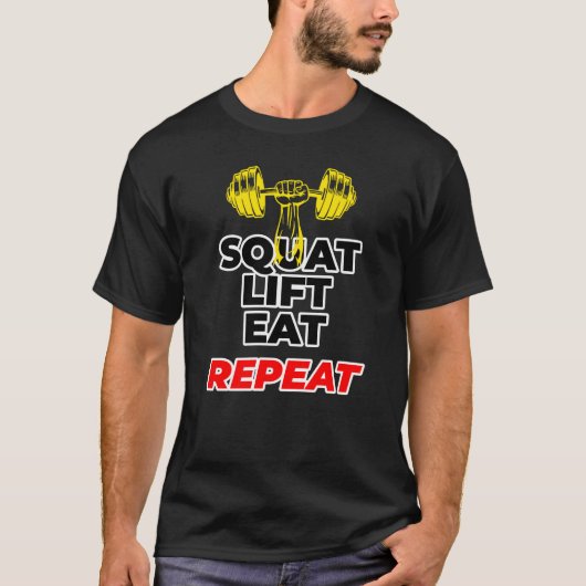 Motivation de routine de gym T-shirt | Corps de fi (Devant)