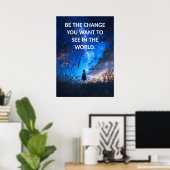 Motivation des citations inspirées Poster humble (Bureau à domicile)