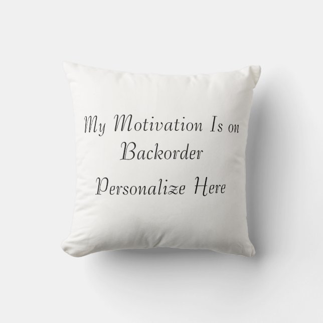 Motivation du Coussin Sarcastique (Recto)