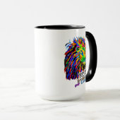 Motivation du matin Lion Mug (Devant droit)