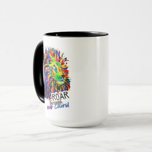 Motivation du matin Lion Mug (Devant gauche)