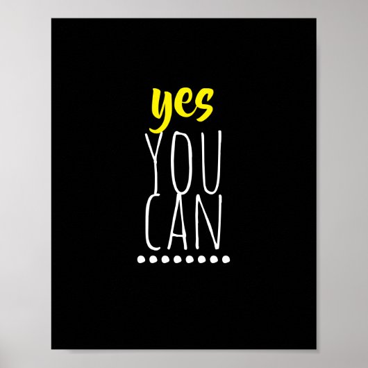 motivation fille citations poster typographie mode (Devant)