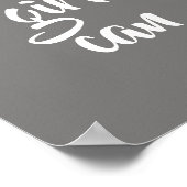 motivation fille citations poster typographie mode (Coin)