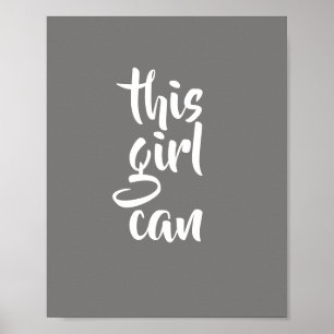 motivation fille citations poster typographie mode