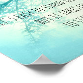 motivation Gandhi citation poster bleu nature art (Coin)