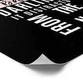 Motivation inspirante : Poster noir avec citation  (Coin)