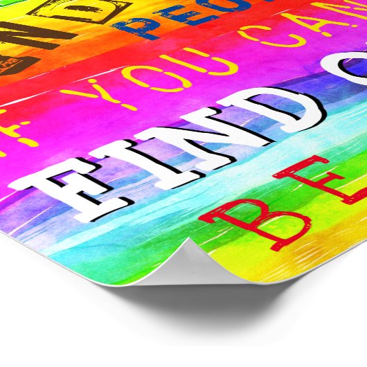 Motivation & Inspirations Be Kind Words Poster (Coin)