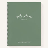 Motivation Journal Sage Green (Devant)