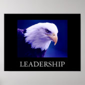 Motivation Leadership Eagle Eyes Poster (Devant)