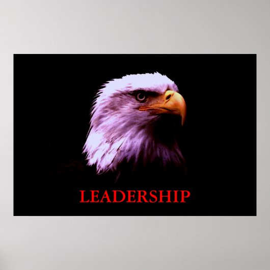 Motivation Leadership Eagle Eyes Poster (Devant)