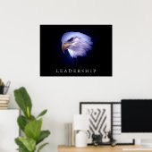 Motivation Leadership Eagle Eyes Poster (Bureau à domicile)