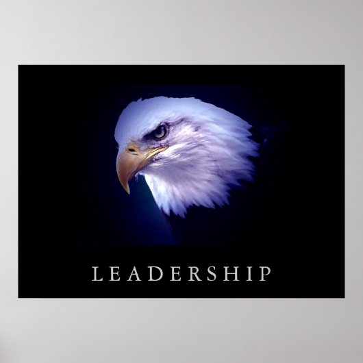 Motivation Leadership Eagle Eyes Poster (Devant)
