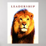 Motivation Leadership Lion Eyes Pop Art Poster<br><div class="desc">Liberté et courage Images de motivation</div>