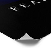 Motivation Leadership Oeil sans peur Poster (Coin)