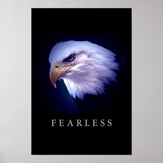 Motivation Leadership Oeil sans peur Poster (Devant)